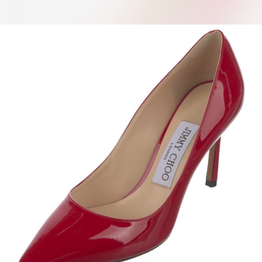 Jimmy Choo Red Patent Leather Pumps